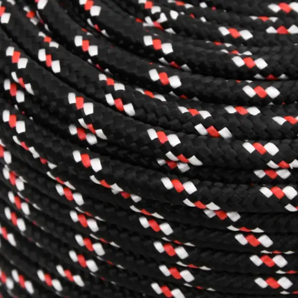 Must polüpropüleenist paadiköis, punutud, 8 mm, 25 m – 4