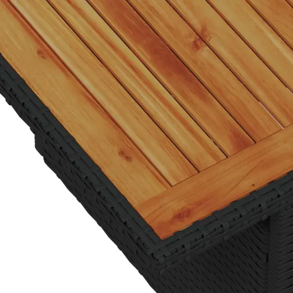 Aiamööbli komplekt hoiukastidega, 11 osa, must polürotang, modulaarne, 10 istekohta – 10