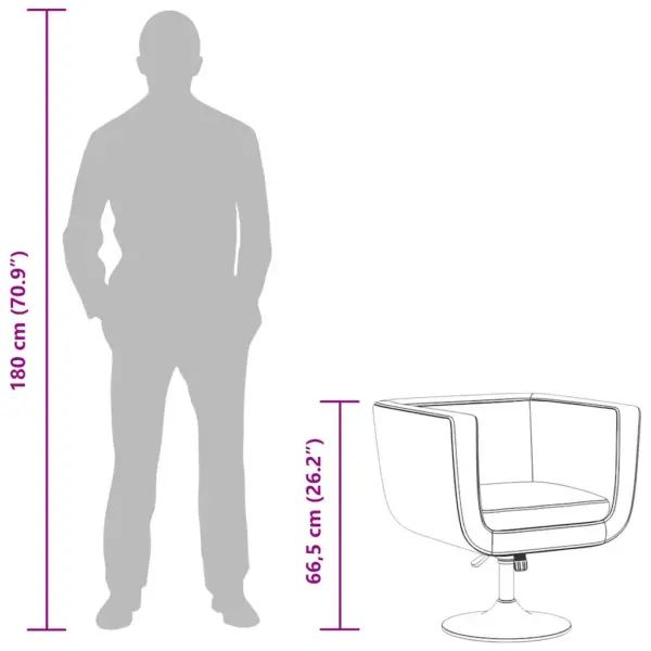 Pöördeline tugitool, must kunstnahk, reguleeritava kõrgusega – 10