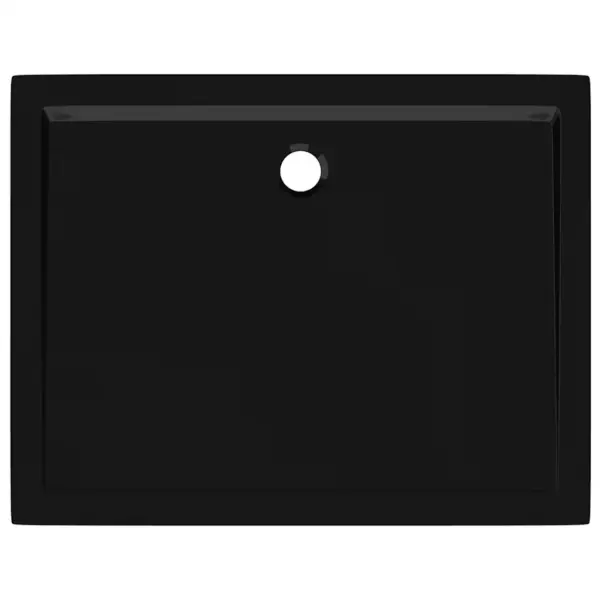 Ristkülikukujuline dušialus madala lävega, must, klaaskiuga tugevdatud ABS, 70 x 90 cm – 6