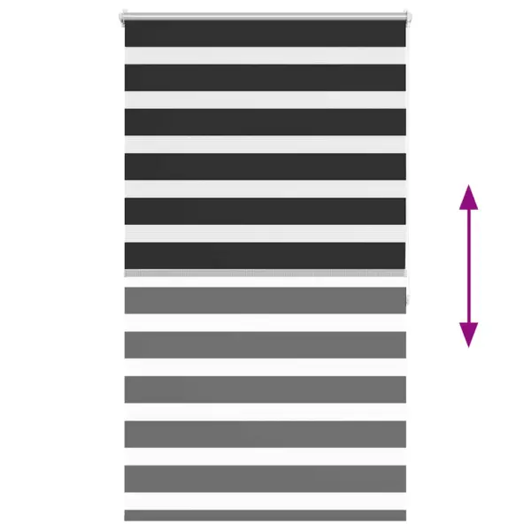 Must sebraruloo aknale, 100 x 175 cm, 100% polüester – 5