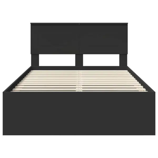 Must tehispuidust voodiraam peatsiga, 137 x 203 cm – 7