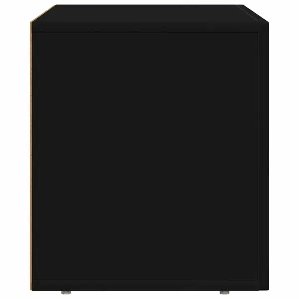 Must telerialus 3 avatud riiuliga, tehispuit, 60 x 35 x 40 cm – 6