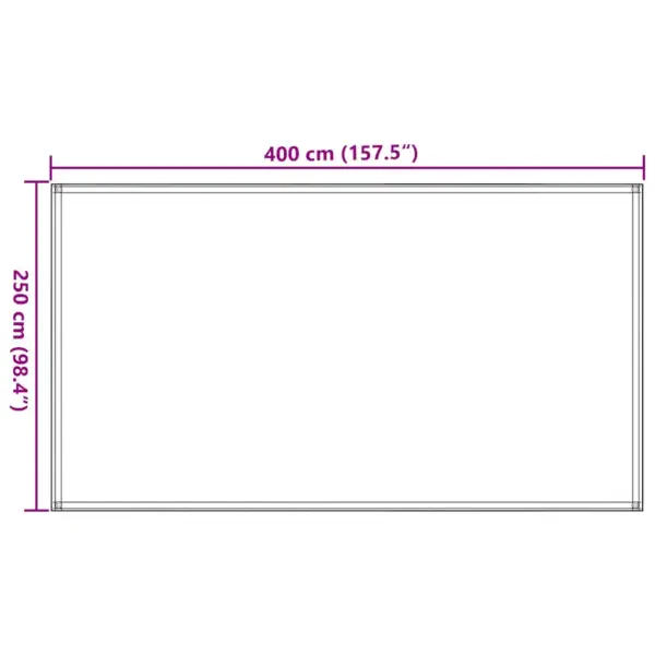 Ilmastikukindel telgivaip telki ja terrassile, must, 250 x 400 cm – 7