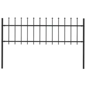 Terava otsaga terasaiapaneel postidega, must, 180 x 110 cm