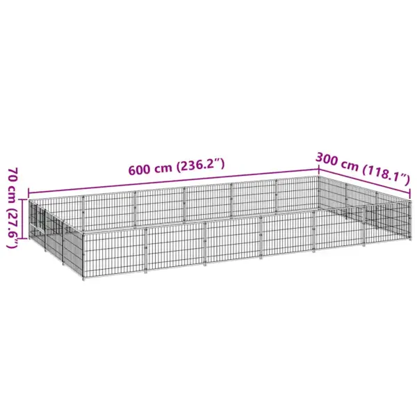 Koeraaedik terasest, must, 18 m², 600 x 300 x 70 cm – 7