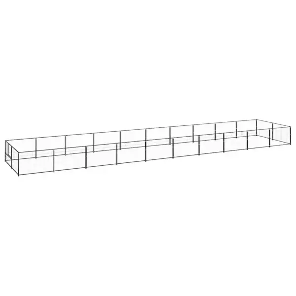 Koeraaedik terasvõrguga, must, 20 m², 1000 x 200 x 70 cm - 2