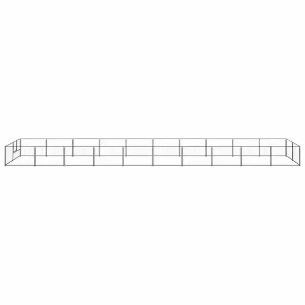Koeraaedik terasvõrguga, must, 20 m², 1000 x 200 x 70 cm - 4