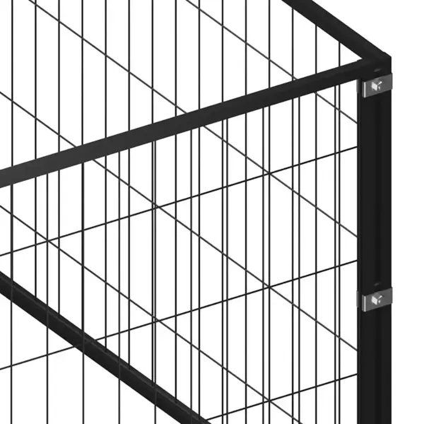Koeraaedik terasvõrguga, must, 20 m², 1000 x 200 x 70 cm - 6