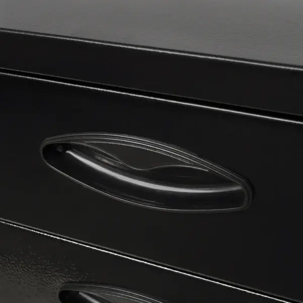 Must terasest tööriistakast 3 sahtliga, 89,5 x 36 x 32 cm – 4