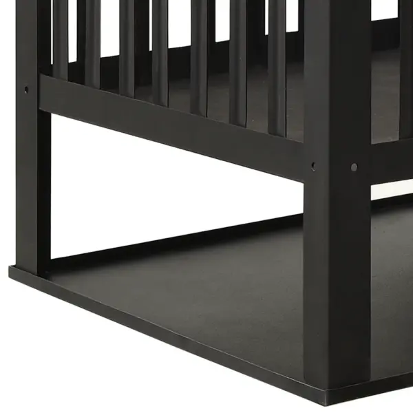 Terasest tulease riiuliga, must, 40 x 40 x 40 cm – 4