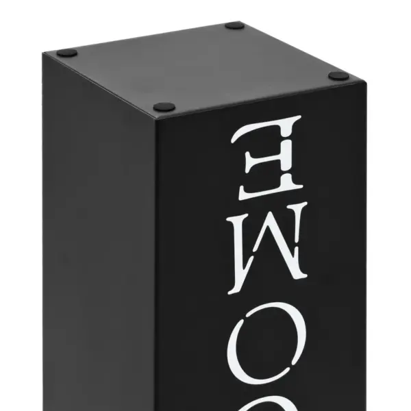 Terasest vihmavarjuhoidja WELCOME kirjaga, must, 15,5 x 15,5 x 48,5 cm – 5