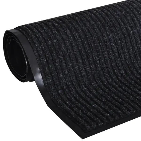 Libisemisvastase PVC alusega uksematt, must, 90 x 150 cm – 2