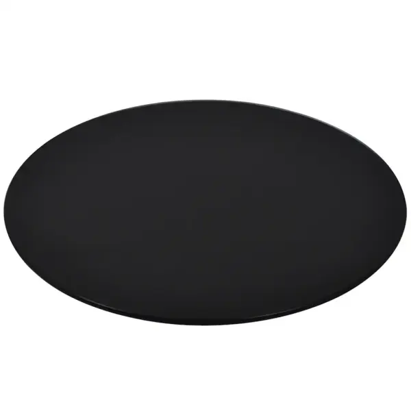 Must ümmargune karastatud klaasist lauaplaat, Ø 30 cm, paksus 8 mm – 2