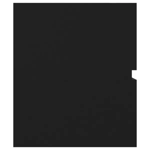 Valamukapp sisseehitatud keraamilise valamuga ja kraaniga, must tehispuit, 90 x 38,5 x 45 cm – 10