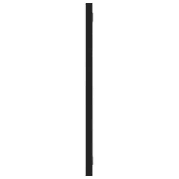 Vannitoamööbli komplekt peegli ja kõrge kapiga, must, sisseehitatud valamuga, 60 cm - 11