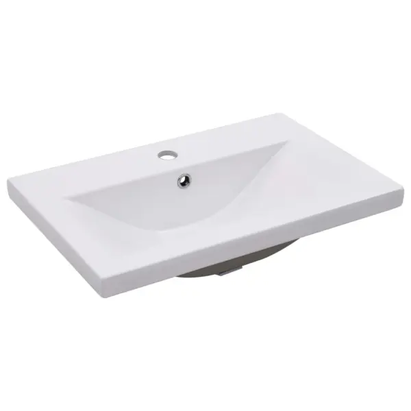 Vannitoamööbli komplekt peegli ja kõrge kapiga, must, sisseehitatud valamuga, 60 cm - 12
