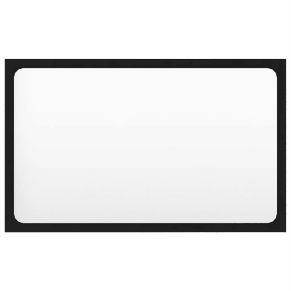 Vannitoamööbli komplekt valamukapi, sisseehitatud keraamilise valamu ja peegliga, must, 60 cm – 11