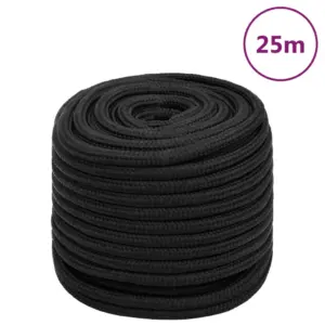 Polüpropüleenist paadiköis, täismust, 16 mm, 25 m, tõmbetugevus 1560 kg