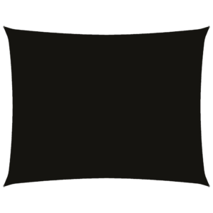 Veekindel ristkülikukujuline päikesepuri PU-kattega oxford-kangast, must, 2 x 3,5 m