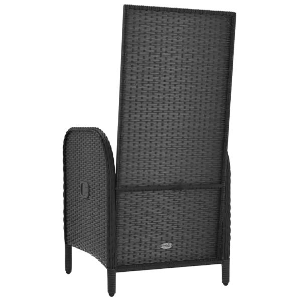 Aiatoolid istmepatjadega, 2 tk, must polürotang ja teras, 57 x 62,5 x 109 cm – 7