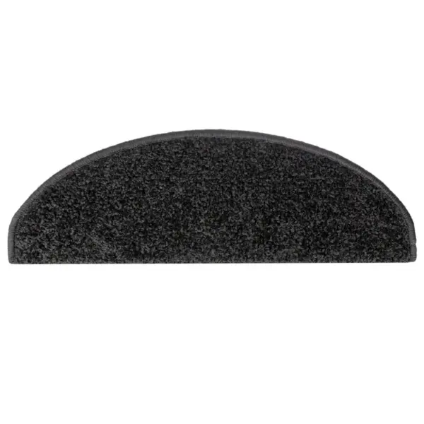 Libisemiskindlad poolringikujulised trepimatid, mustad, 15 tk, 65 x 21 x 4 cm – 6