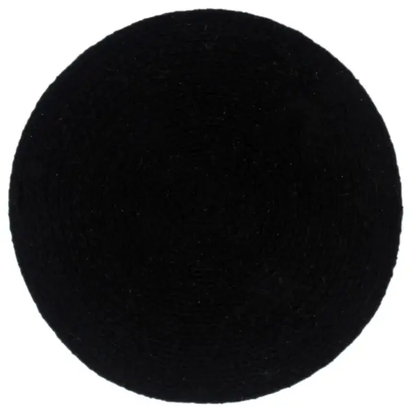 Ümmargused mustad puuvillasest lauamatid, 4 tk, 38 cm - 2