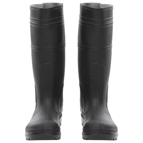 Veekindlad PVC kummikud, mustad, suurus 39, kõrgus 38 cm – 3