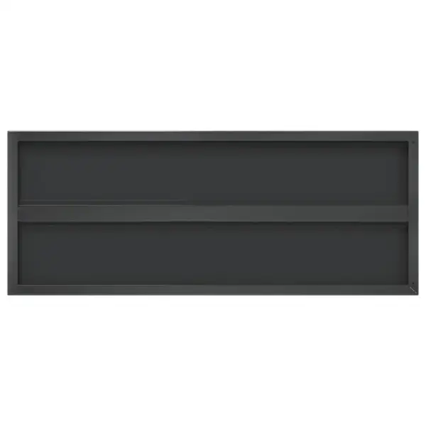 Mustad roostevabast terasest seinariiulid, 2 tk, 100 x 40 cm – 8