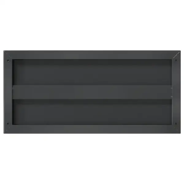 Mustad roostevabast terasest seinariiulid, 2 tk, 50 x 23,5 x 3 cm, kandevõime 30 kg – 8