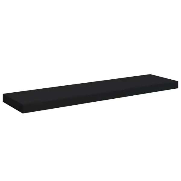 Mustad seinariiulid nähtamatu kinnitusega, 2 tk, kärgstruktuuriga MDF ja metall, 90 x 23,5 x 3,8 cm, kandevõime 10 kg – 6