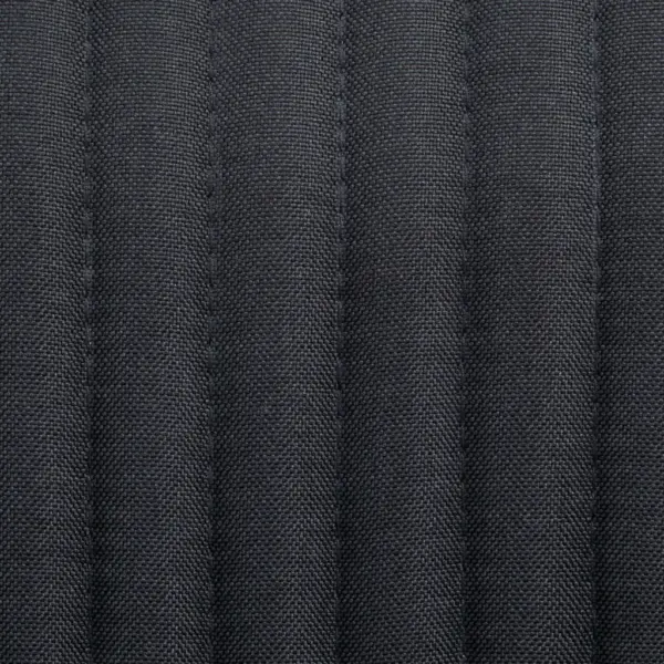 Mustad kangast söögitoolid käetugedega, 2 tk, pulbervärvitud terasjalad – 7