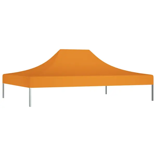 Peotelgi katus 4 x 3 m, oranž, PVC-kattega 600D oxford-kangas 270 g/m² – 3