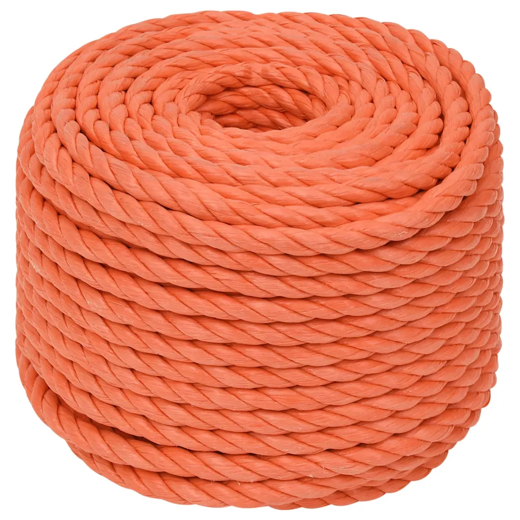Oranž punutud töököis, polüpropüleen, 20 mm, 25 m