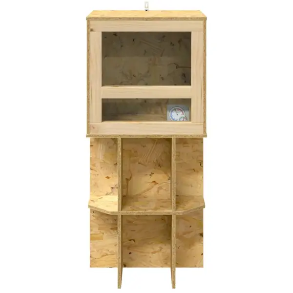 OSB-terrarium alusega, pruun, 40 x 40 x 90 cm – 8