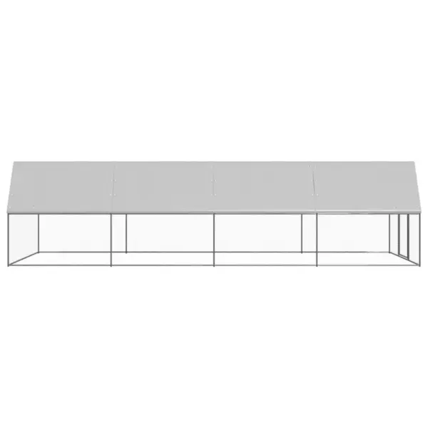 Õue kanapuur veekindla katusega, 3 x 8 x 2 m, tsingitud teras – 3