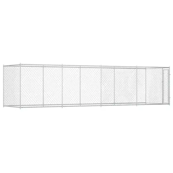 Õue koeraaed tsingitud terasest traatvõrguga, 760 x 192 x 185 cm – 4