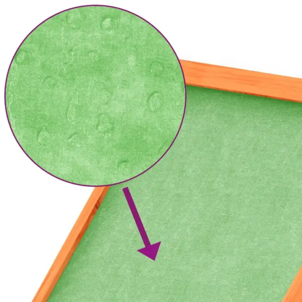 Õue küülikupuur tegevus- ja magamisalaga, pruun/roheline männipuit, 100,5 x 54 x 55 cm – 6