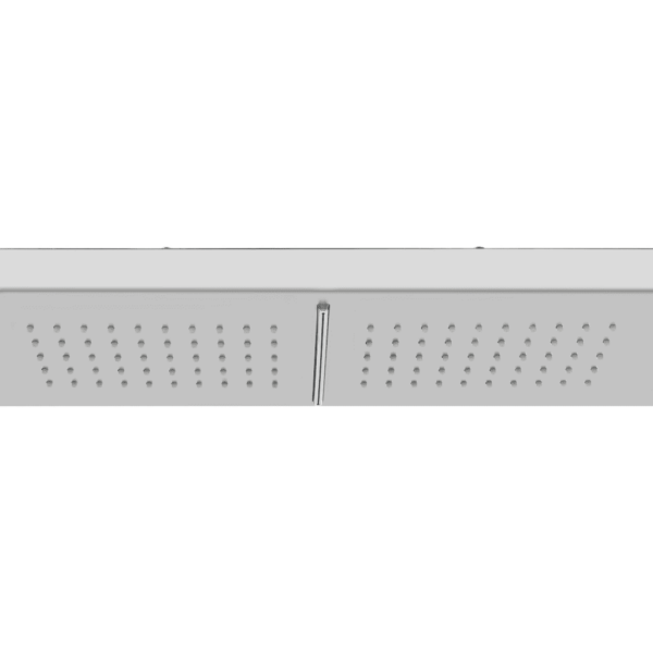 Õuedušipaneel alusega, WPC ja harjatud roostevaba teras, hõbedane/hall, 210 cm – 6