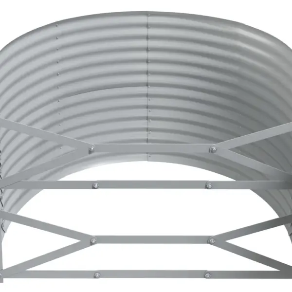 Ovaalne aiataimelava galvaniseeritud terasest, roheline, 322 x 100 x 68 cm - 5