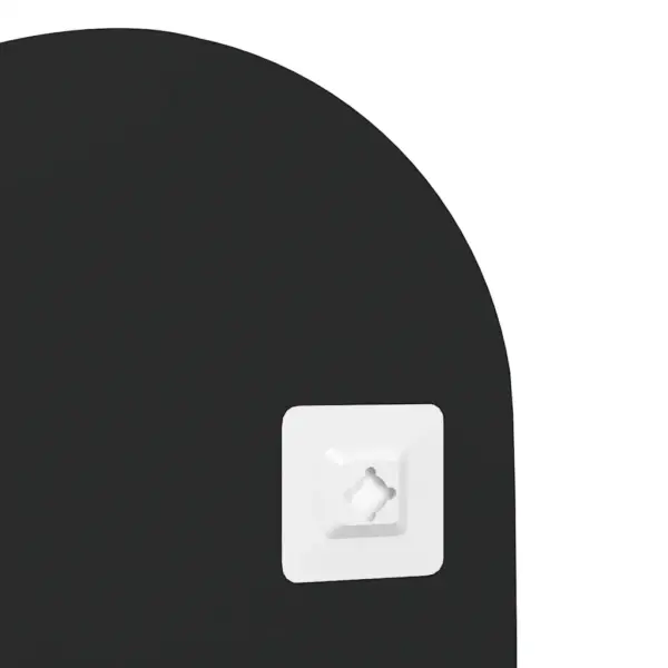 Ovaalne seinapeegel klaasist, hõbedane, 30 x 70 cm – 4