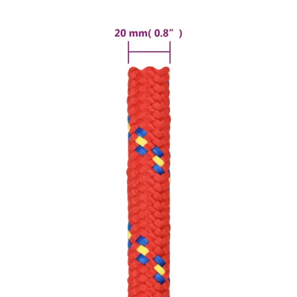 Polüpropüleenist paadiköis, punane, 20 mm, 50 m - 6