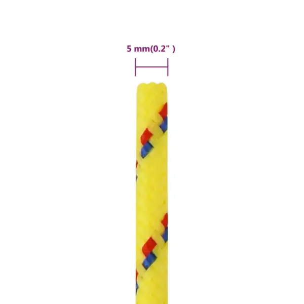 Paadiköis polüpropüleenist, kollane, 5 mm, 250 m – 6
