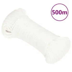 Polüpropüleenist paadiköis, täisvalge, 5 mm, 500 m