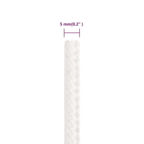 Polüpropüleenist paadiköis, täisvalge, 5 mm, 500 m – 6