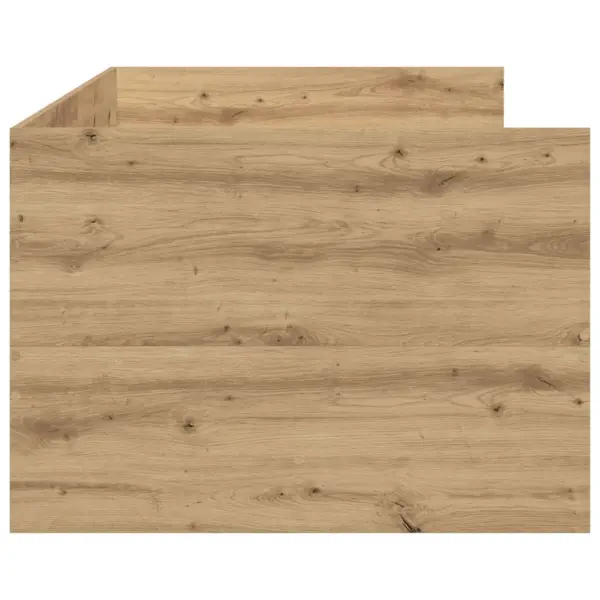 Päevavoodi sahtlite ja seljatoega, käsitöötamm, 90 x 200 cm, tehispuit – 5