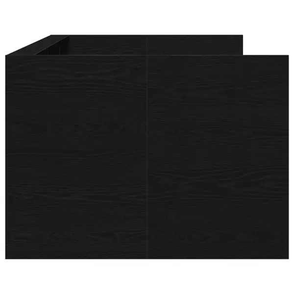 Päevavoodi sahtlitega üheinimesele, must tamm, tehispuit, madratsile 90 x 190 cm – 5