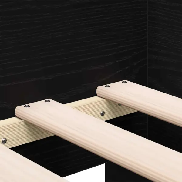 Päevavoodi sahtlitega üheinimesele, must tamm, tehispuit, madratsile 90 x 190 cm – 9