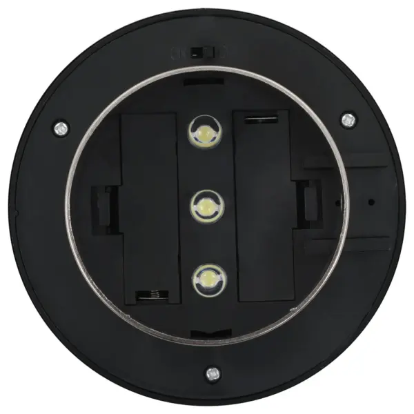 Päikesepatareiga ümmargused LED-aiavalgustid, 12 cm, 12 tk, hõbedane roostevaba teras – 8