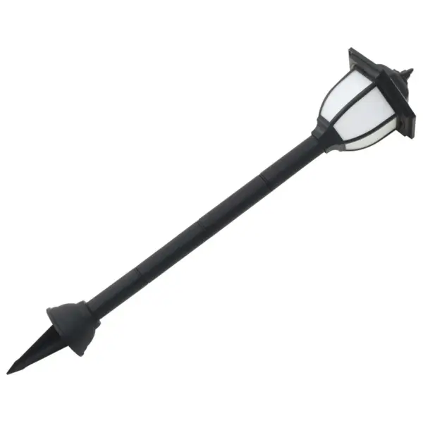 Päikesepatareiga LED-aiavalgustid, 6 tk, must, IP44, 73 cm – 6